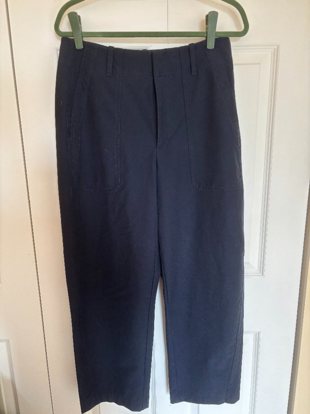 NWOT Athleta Skyline High Rise Barrel Leg Pant – NAVY SIZE 12